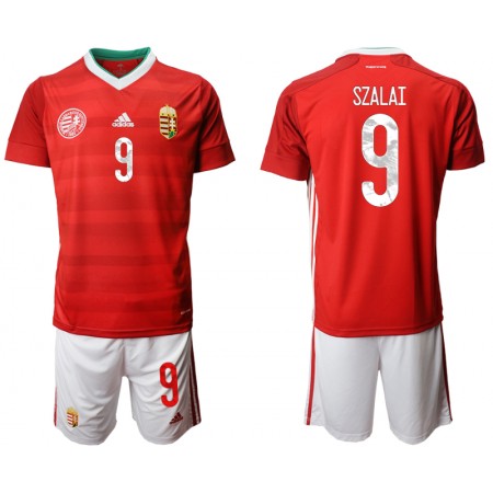 Fotballdrakt Ungarn SZALAI 9 Barn Hjemmetrøye 2020 Kortermet